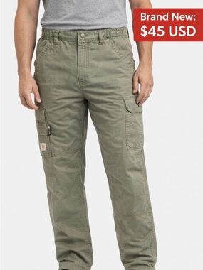 Carhartt Men's Olive Green Cargo Pants - Rugged Work Utility